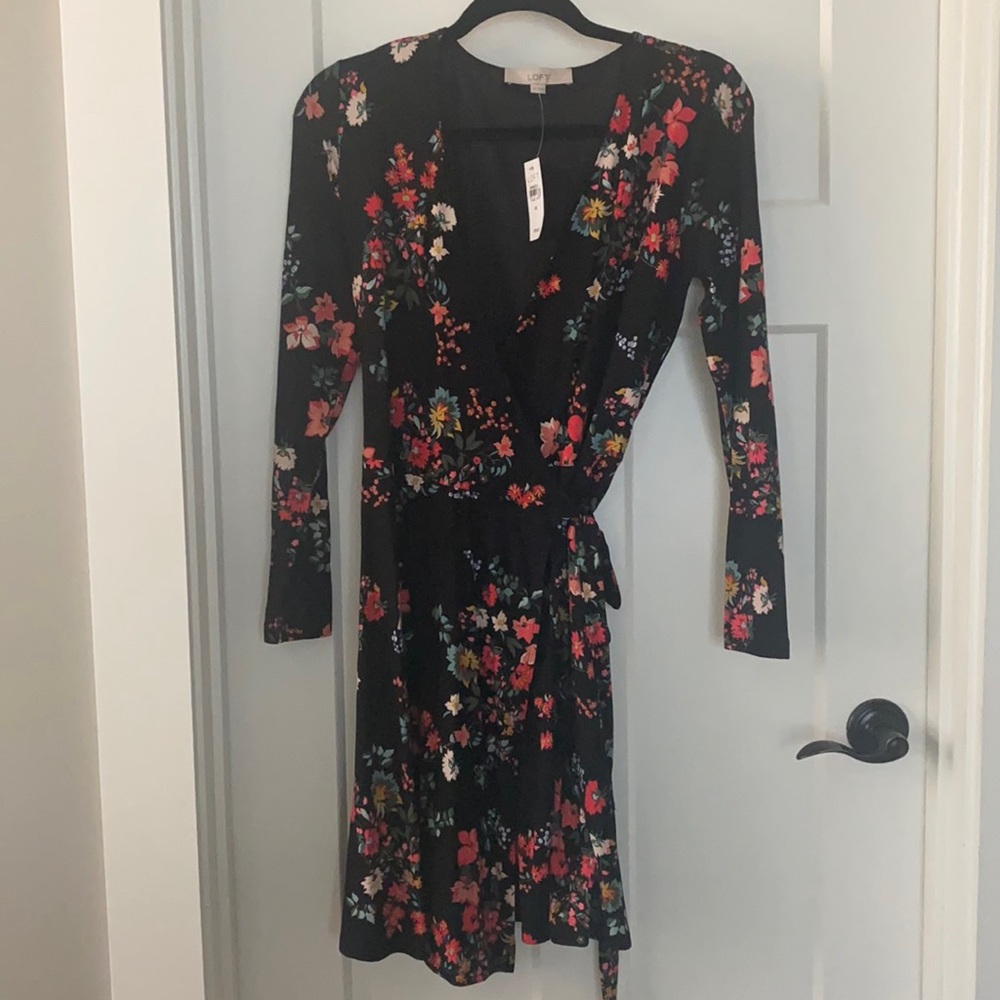 Floral wrap dress